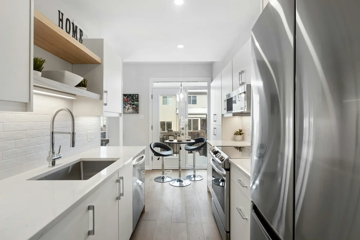 A modern kitchen; illustrative service photograph