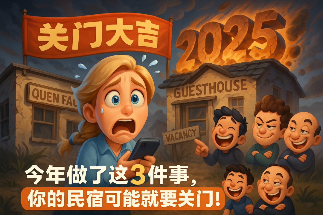 原文卡通封面:“今年做了这3件事,你的民宿可能就要关门!”