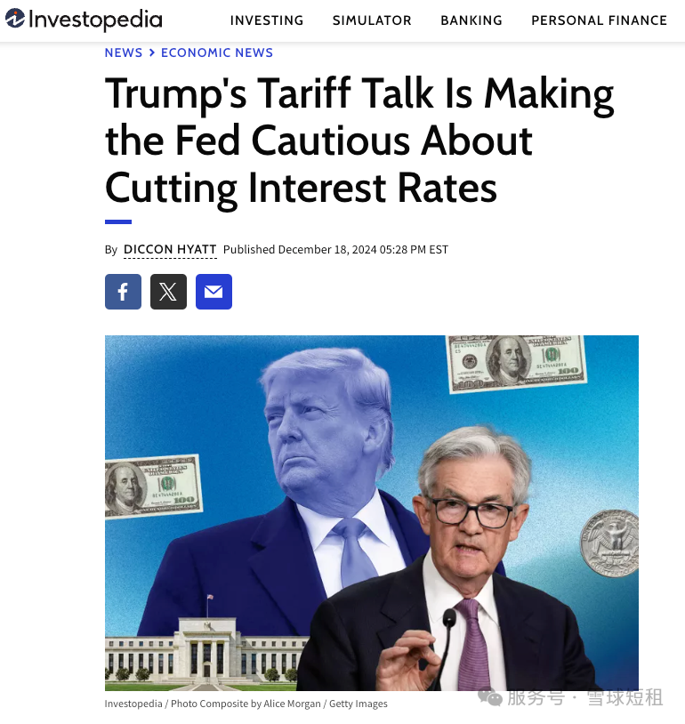 Investopedia screenshot quoted in the original article, by Diccon Hyatt, December 18, 2024. Photo composite credited to Alice Morgan / Getty Images.